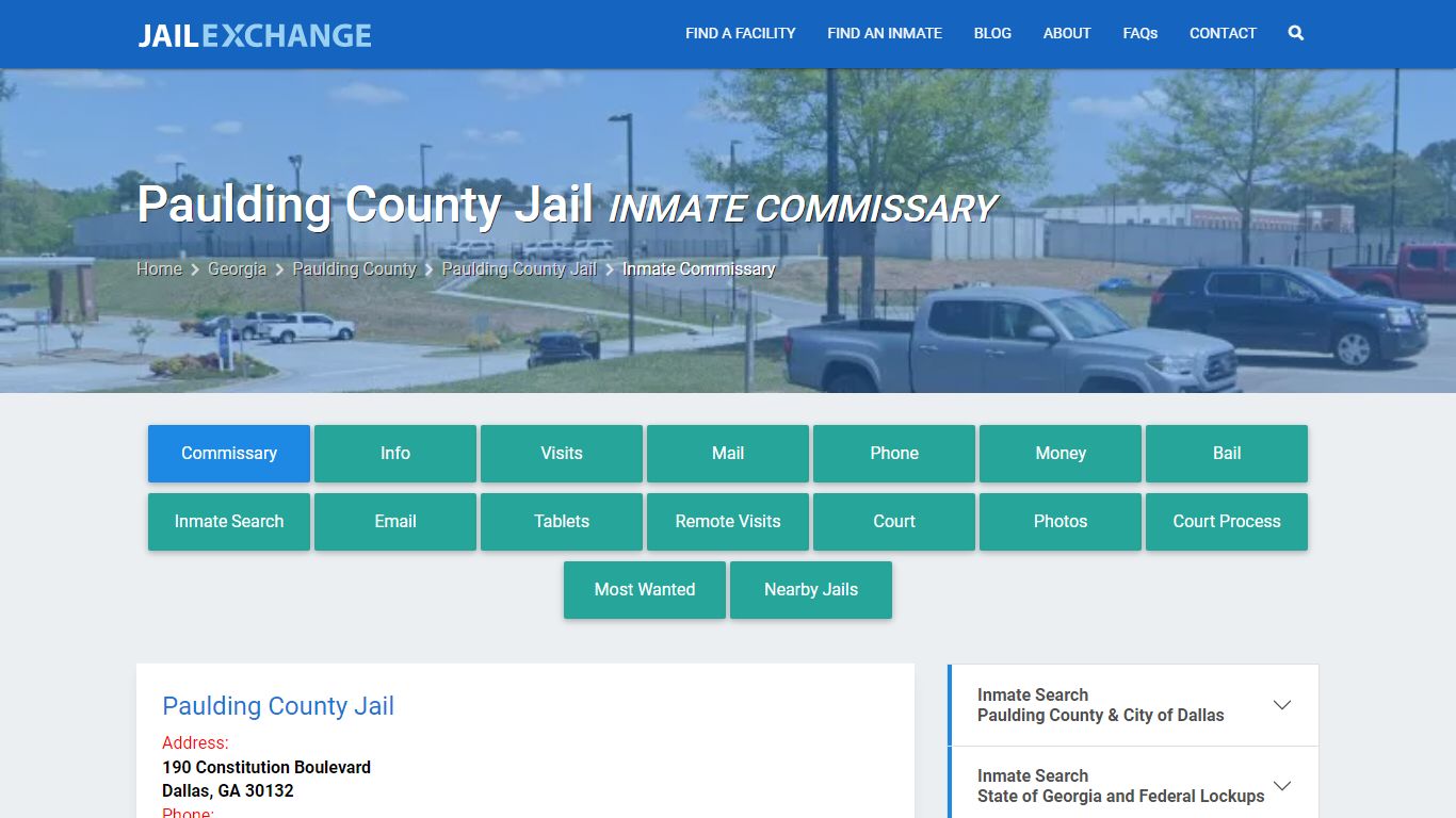 Inmate Commissary, Care Packs - Paulding County Jail, GA - Jail Exchange